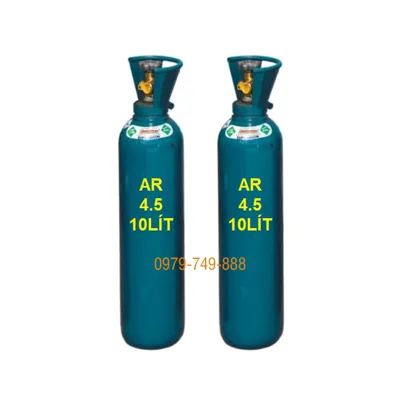 Khí Argon công nghiệp 4.5 (purity ≥99,995%) chai 8-10lít 150bar