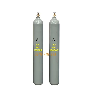 Khí Argon công nghiệp 5.0 (purity ≥99,995%) chai 40lít 150bar
