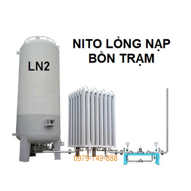 Khí Nito lỏng nạp bồn trạm công nghiệp 5-30m3