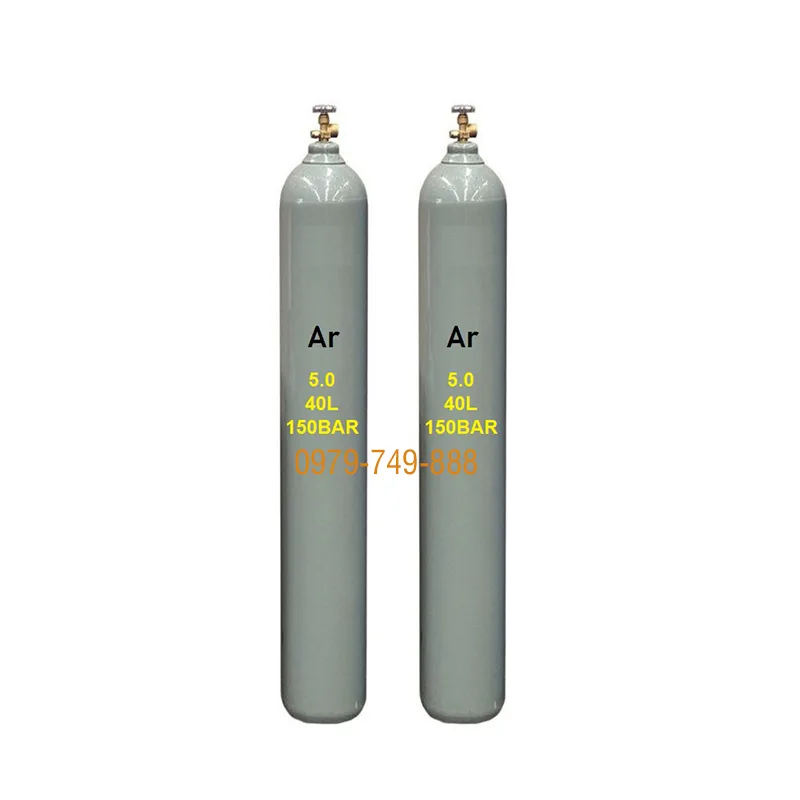 Khí Argon công nghiệp 5.0 (purity ≥99,995%) chai 40lít 150bar