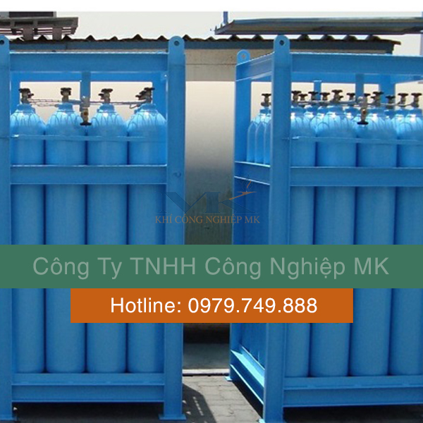Khí Oxy công nghiệp 2.6 pallet nhóm chai 12x40L